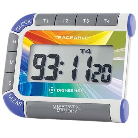 Digi-Sense Traceable Color Frame Four-Channel Timer 06449-08